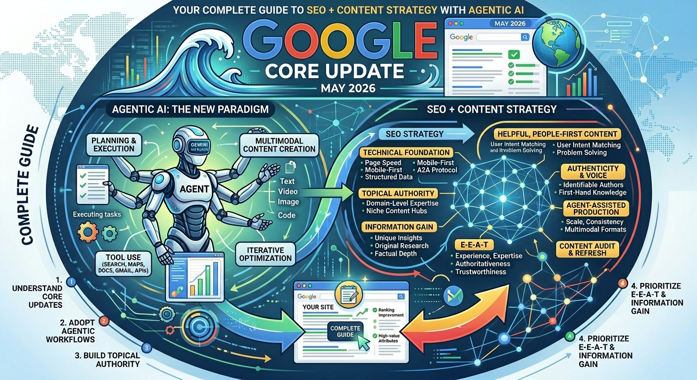 Google Core Update - May 2026: Your Complete Guide to SEO + Content Strategy with Agentic AI