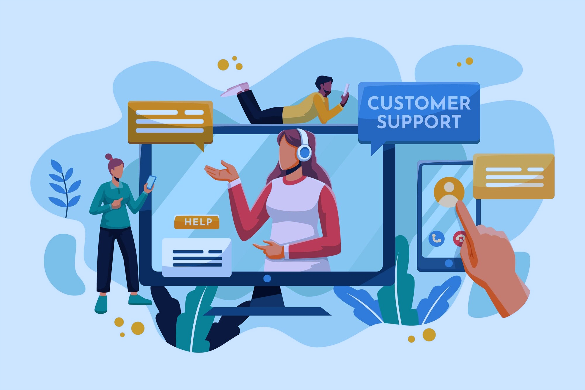 Contact illustration